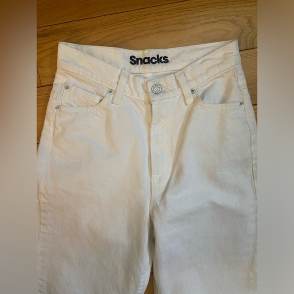 NWOT Mother Snacks High Waisted Twizzy Skimp in Sticky Rice size 25 - Picture 8 of 12